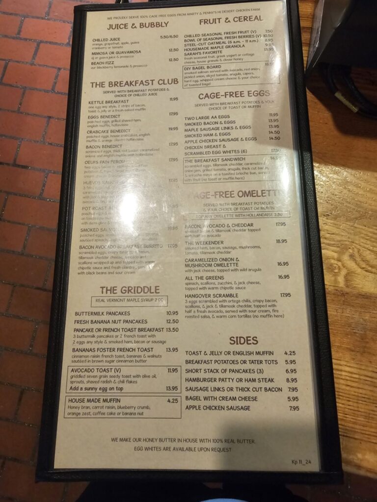 The Kettle Menu 5